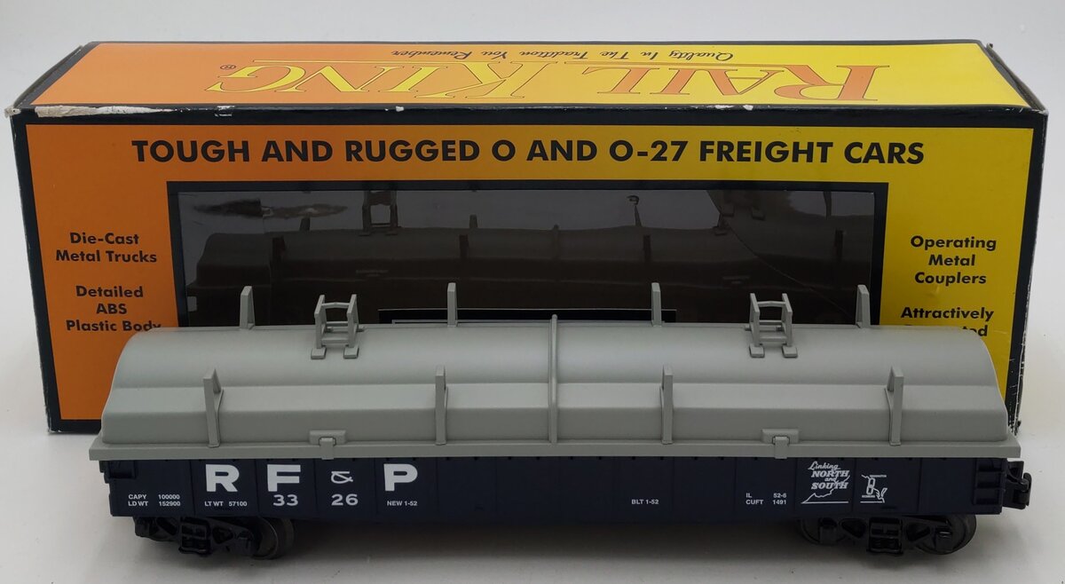 MTH 30-72106 O Gauge Richmond Fredericksburg & Potomac Gondola Car w/Cover LN/Box