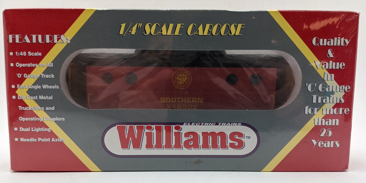 Williams CAB123 O Gauge Southern N5C Caboose #X16502 MT/Box