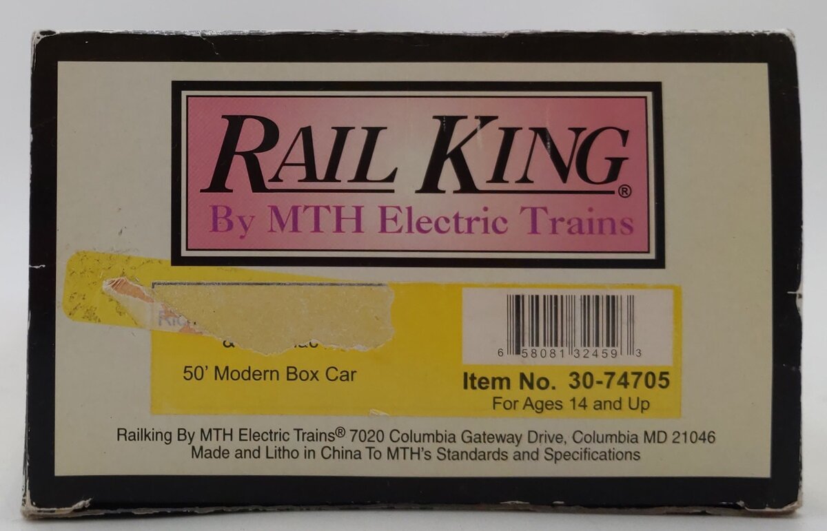 MTH 30-74705 O Richmond Fredericksburg & Potomac 50' Modern Box Car #2102 LN/Box