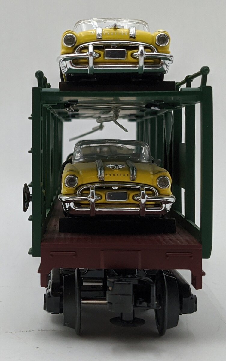 MTH 30-76140 O Gauge Southern Auto Carrier with 4 1955 Pontiacs LN/Box