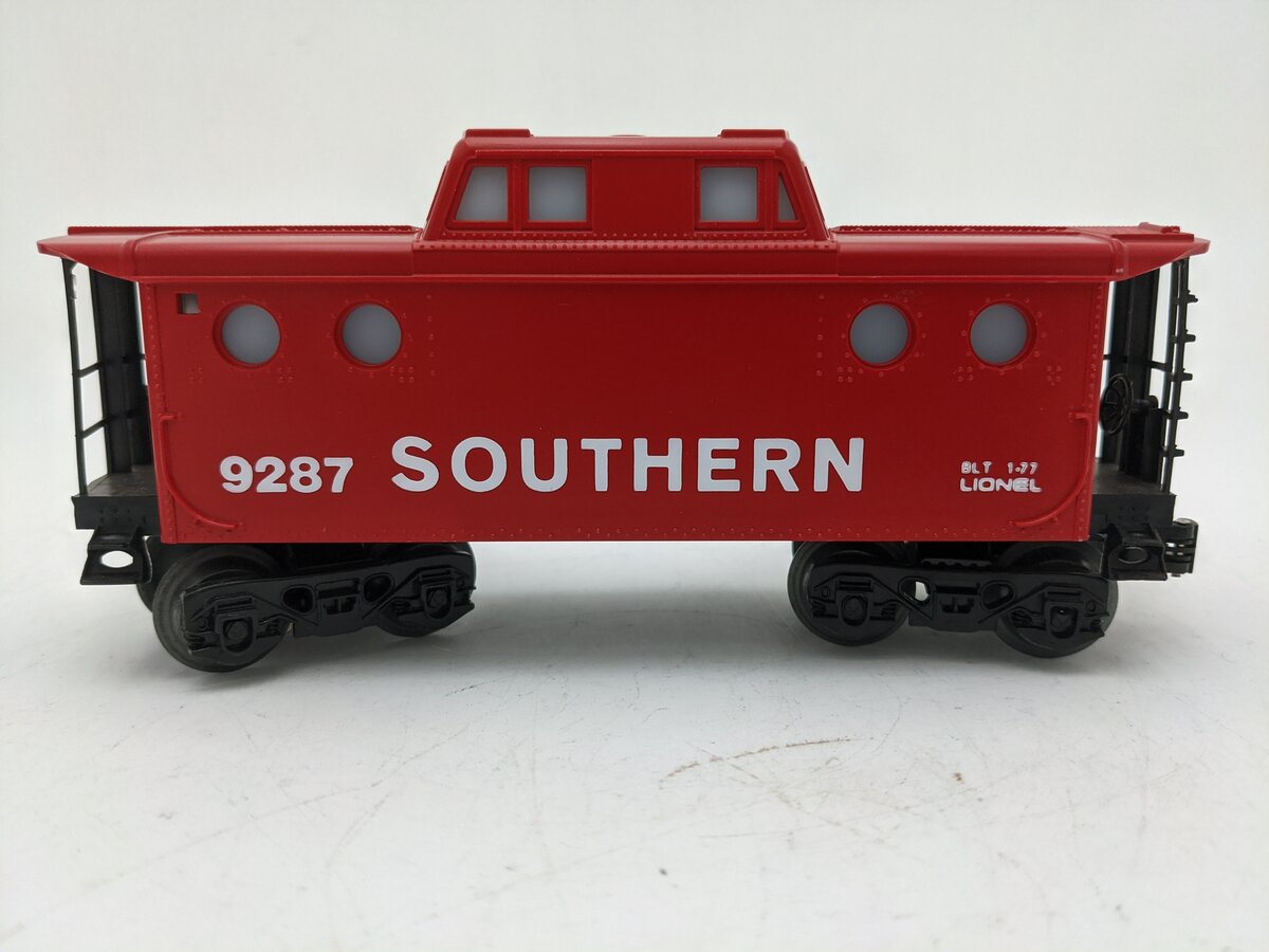 Lionel 6-9287 O Gauge Southern Red Round Window Caboose EX/Box