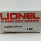 Lionel 6-9287 O Gauge Southern Red Round Window Caboose EX/Box