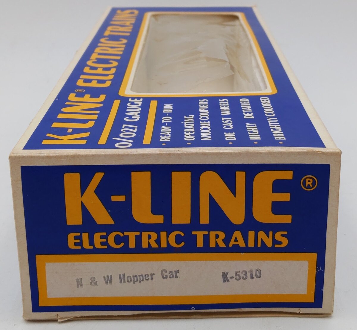 K-Line K5310 O Gauge Norfolk & Western 2-Bay Hopper LN/Box