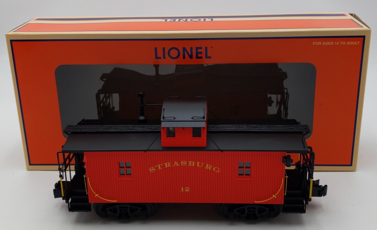 Lionel 2326290 O Strasburg Wood Caboose #12 LN/Box