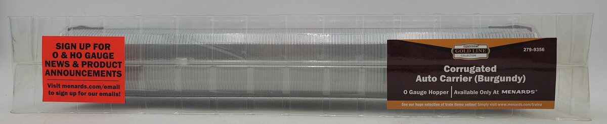 Menards 279-9356 O Gauge DTTX Corrugated Auto Carrier #2450 NIB