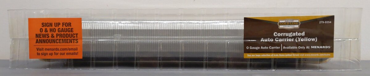 Menards 279-9354 O Gauge DTTX Corrugated Auto Carrier #2237 NIB