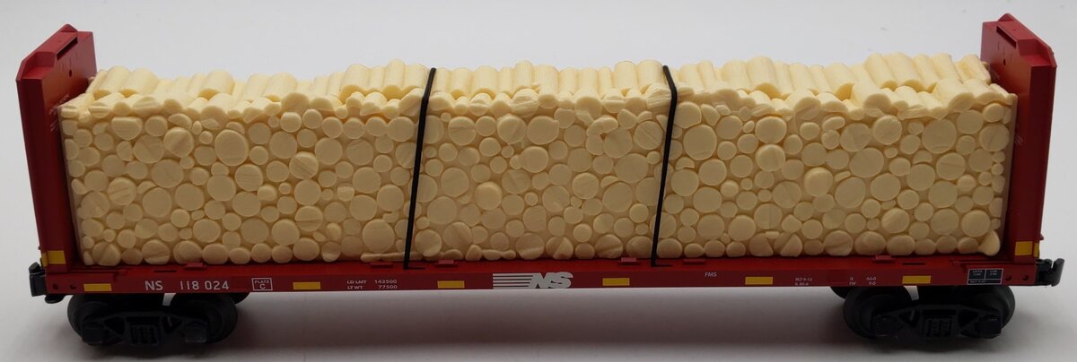Lionel 2043111 O Norfolk Southern Bulkhead Flatcar #118024 LN/Box