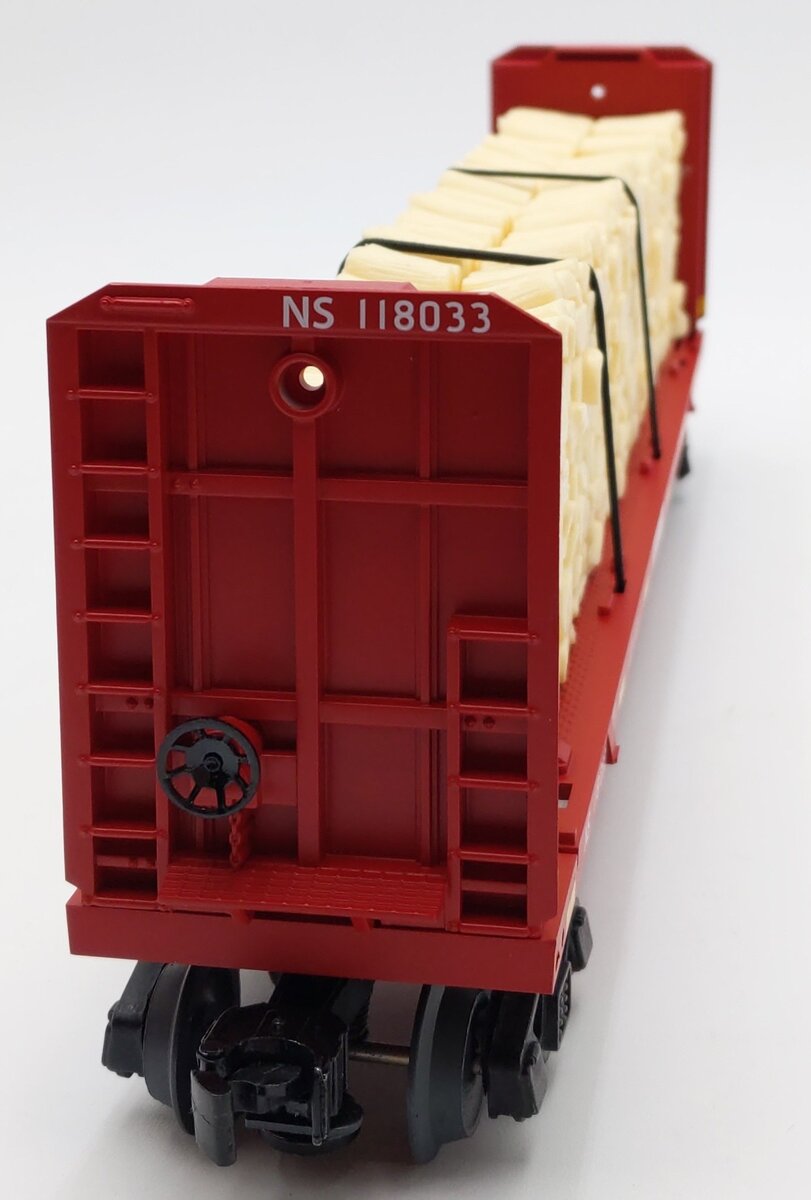 Lionel 2043113 O Norfolk Southern Bulkhead Flatcar #118045 LN/Box