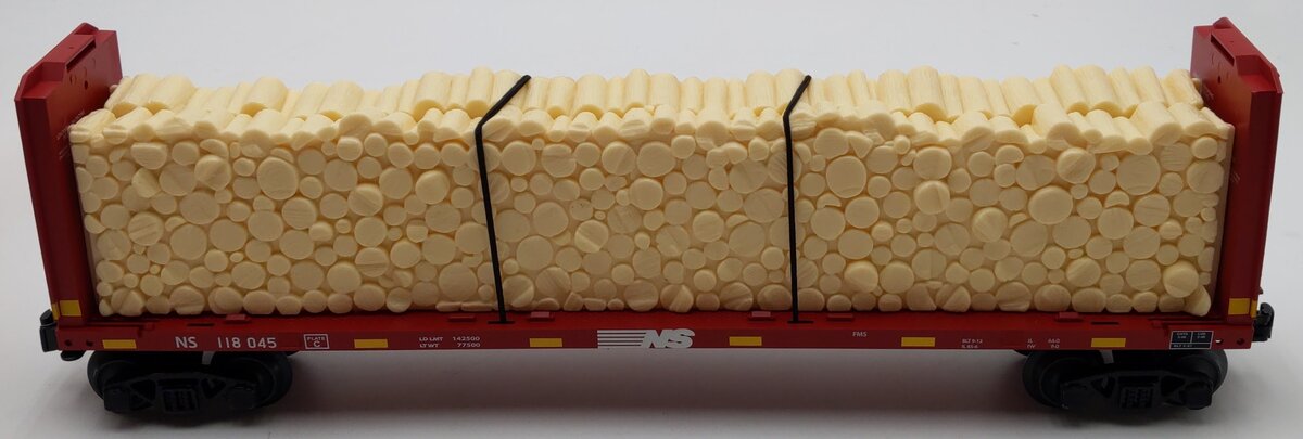 Lionel 2043113 O Norfolk Southern Bulkhead Flatcar #118045 LN/Box