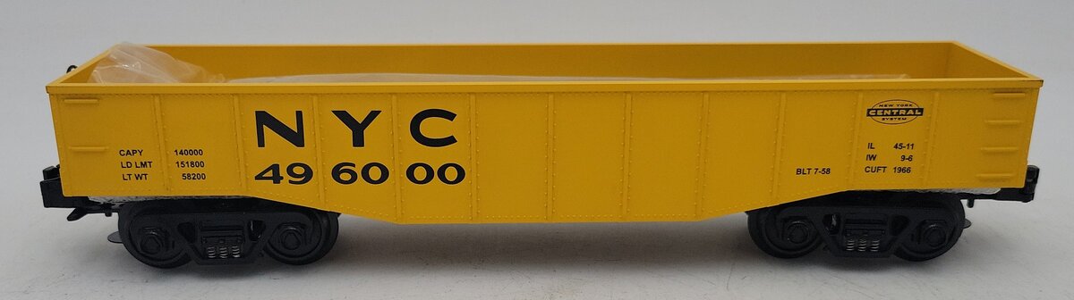 MTH 30-4081-0 New York Central Gondola w/Steel Load LN