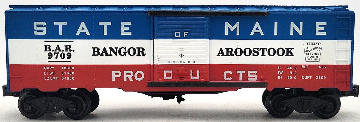 Williams WAL59 O Gauge State of Maine Boxcar #9709 LN/Box