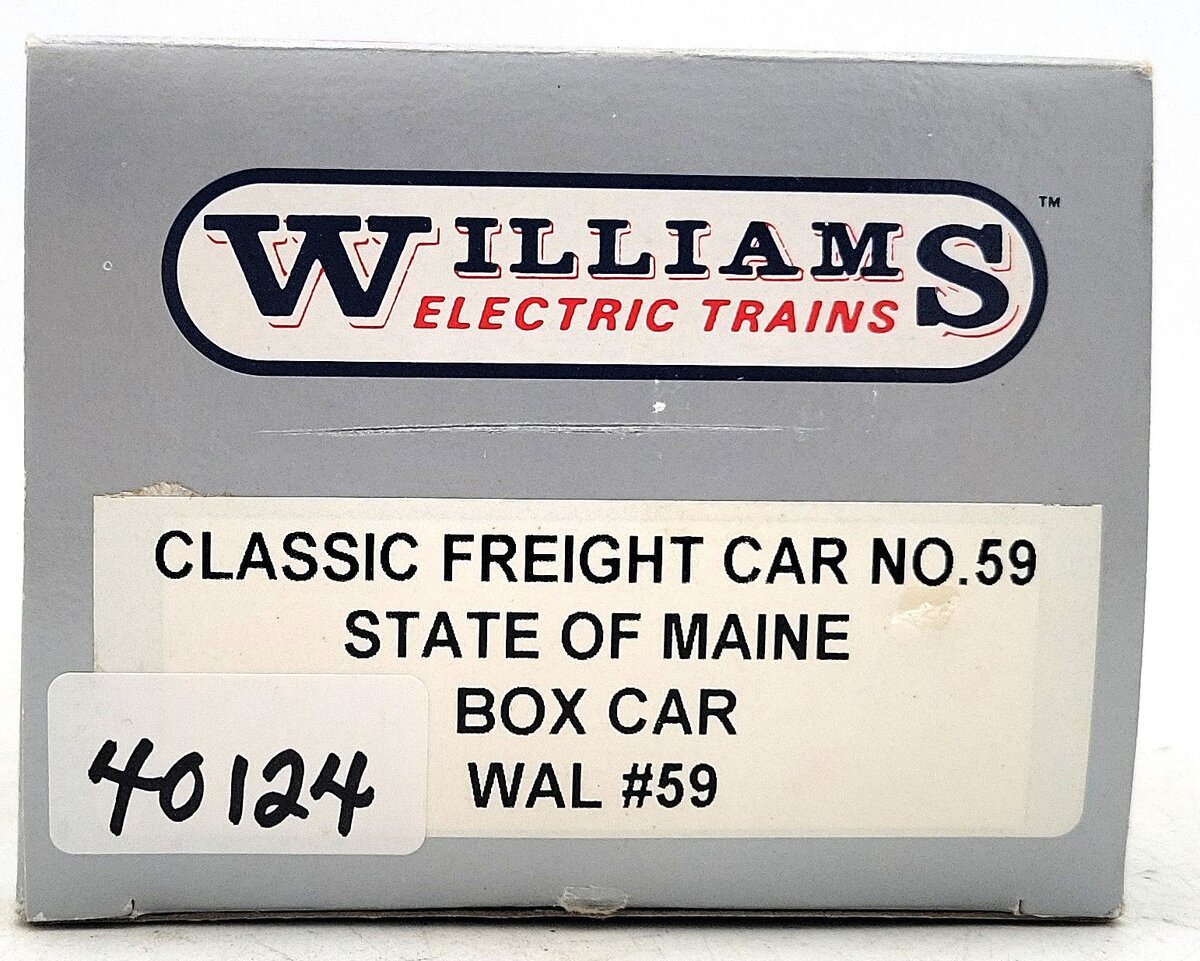 Williams WAL59 O Gauge State of Maine Boxcar #9709 LN/Box