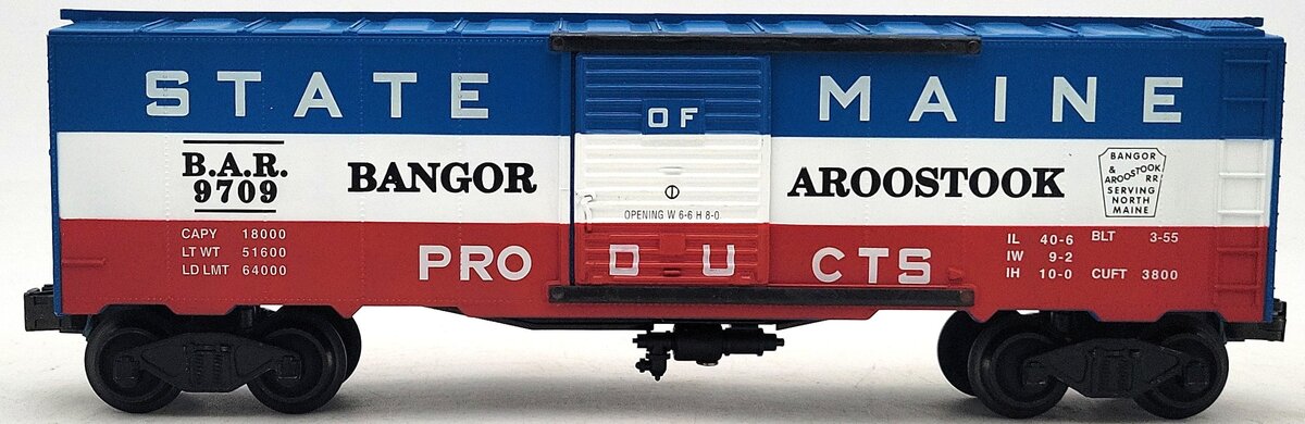 Williams WAL59 O Gauge State of Maine Boxcar #9709 LN/Box