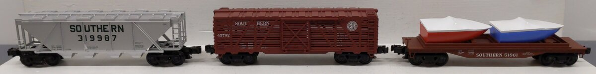 Atlas O 1009901 Industrial Rail Southern 3 Car Freight Set (3-Rail) LN/Box