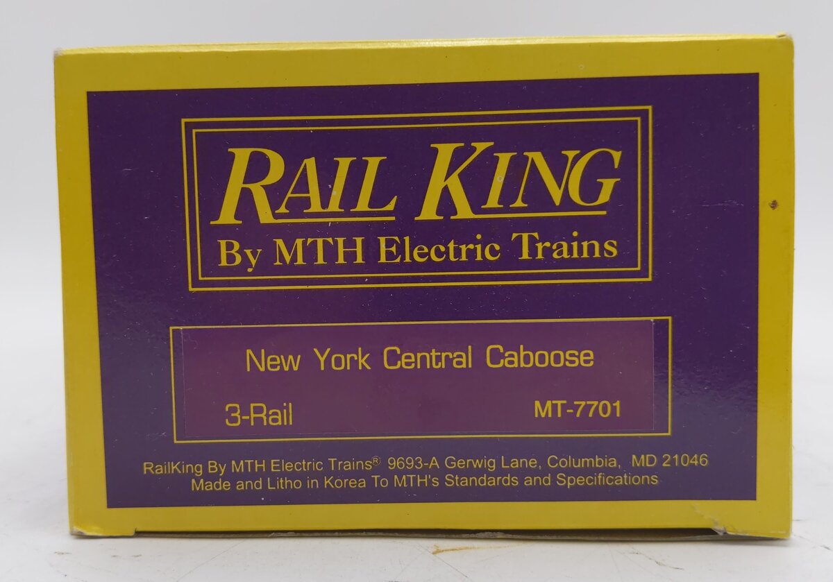 MTH 20-7701 O Gauge New York Central Caboose #18205 LN/Box