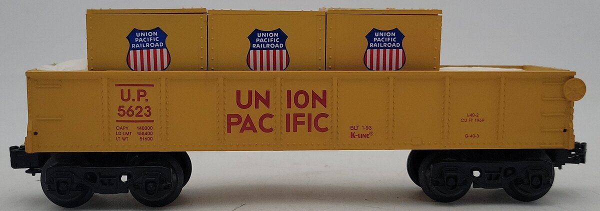K-Line K5623 O Gauge Union Pacific Gondola #5623 NIB