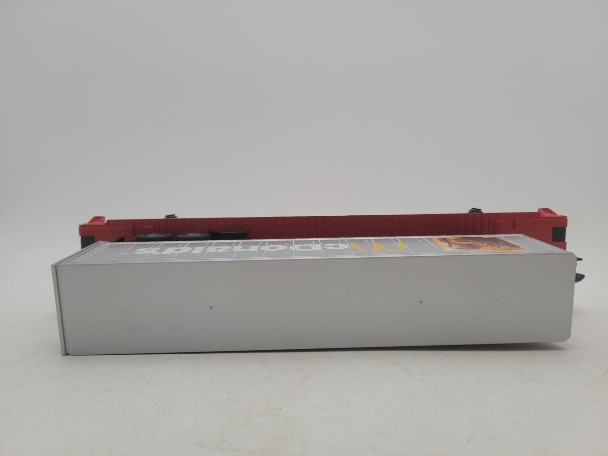 MTH 30-76043 O Gauge McDonalds Flatcar #1955 w/ Trailer EX/Box