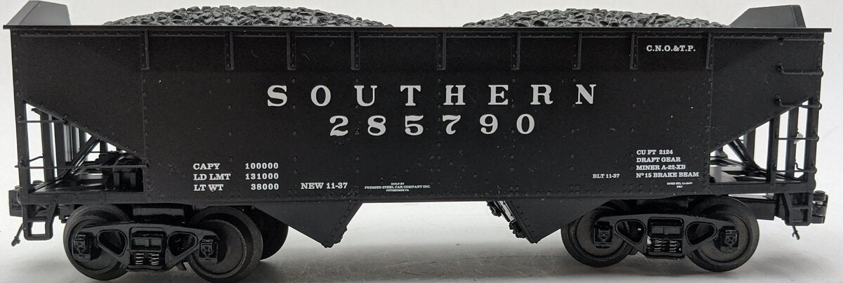 MTH 20-97610 O Southern Premier 2-Bay Offset Hopper Car w/Coal Load #285790 EX/Box
