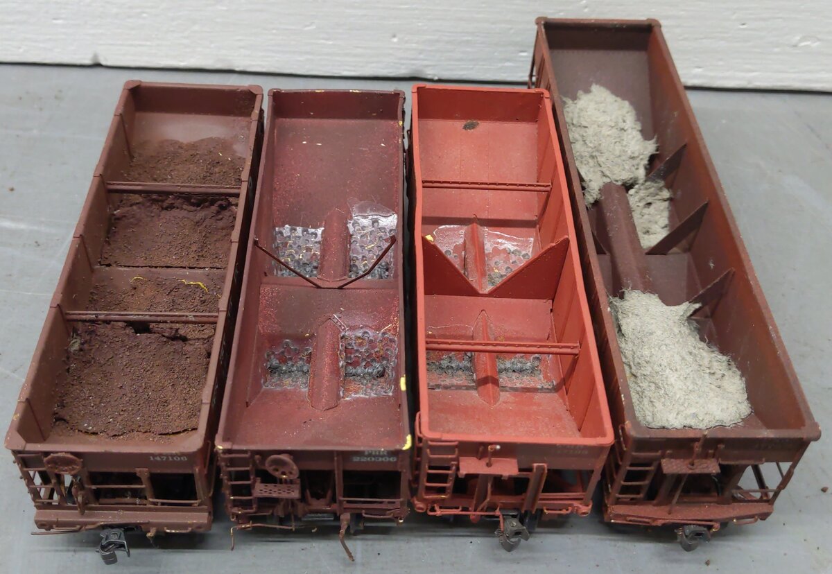 HO Scale BRASS CUSTOM Hopper Cars: 170001, 723909, 220867, 144022 [4]