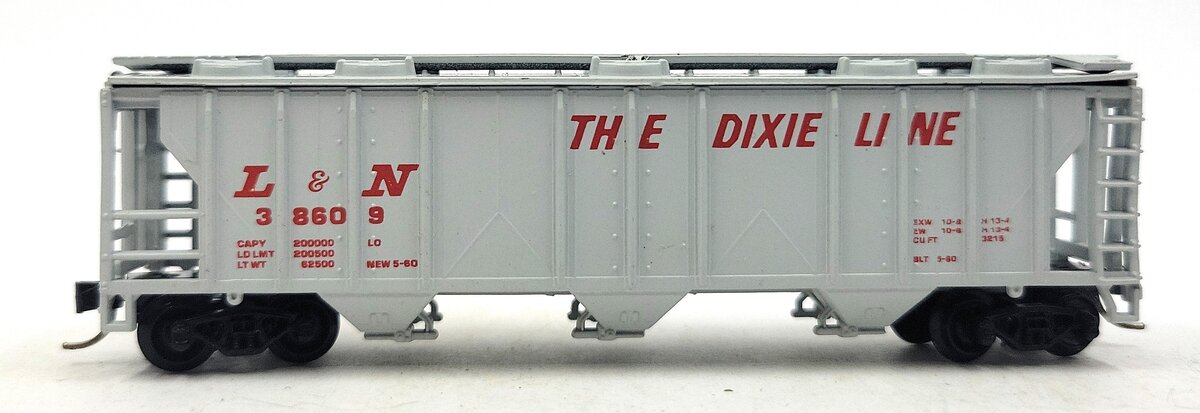 Atlas 3723 N Scale L&N The Dixie Line Covered Hopper #38609 LN/Box
