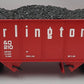 LGB 4076-M01 G Scale Burlington Hopper with Coal Load #163210 EX/Box