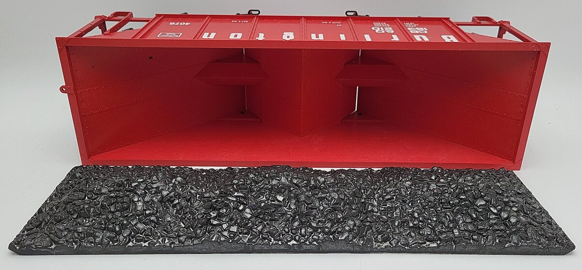 LGB 4076-M01 G Scale Burlington Hopper with Coal Load #163210 EX/Box