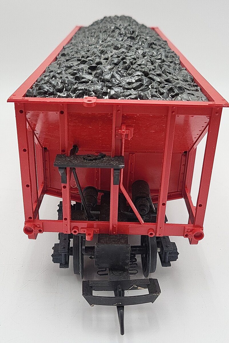 LGB 4076-M01 G Scale Burlington Hopper with Coal Load #163210 EX/Box