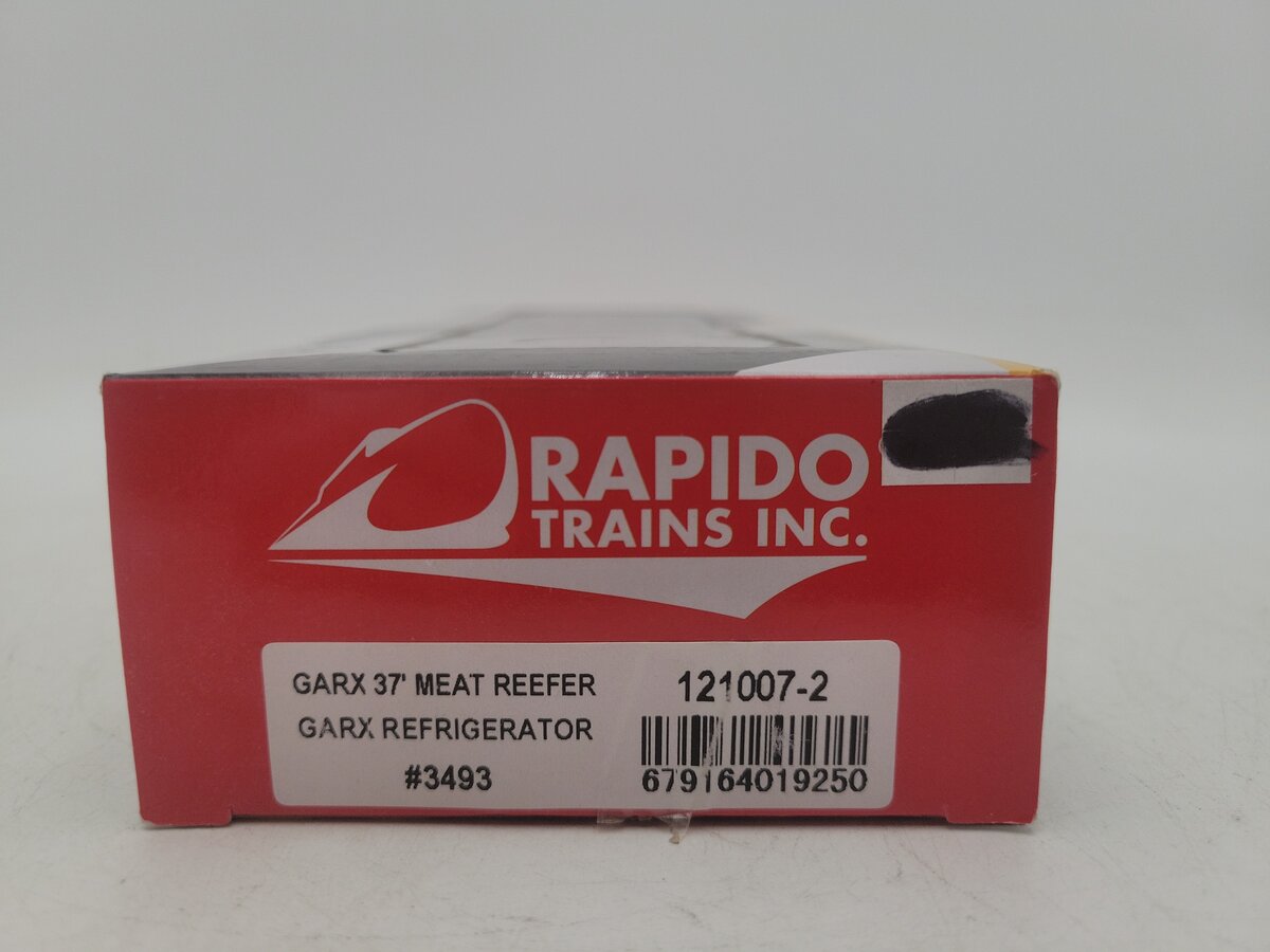 Rapido Trains 121007-2 HO Scale GARX Meat Reefer Car #3493 EX/Box