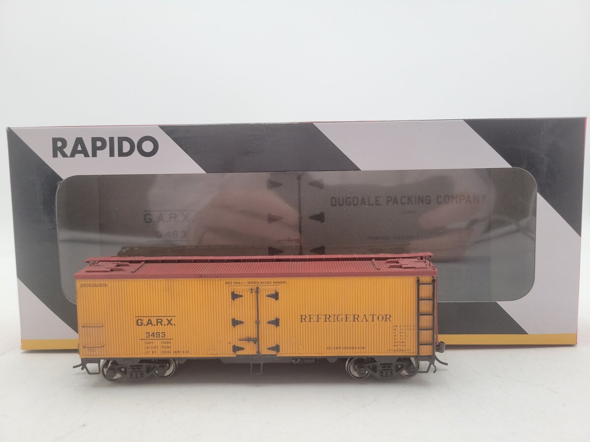 Rapido Trains 121007-2 HO Scale GARX Meat Reefer Car #3493 EX/Box