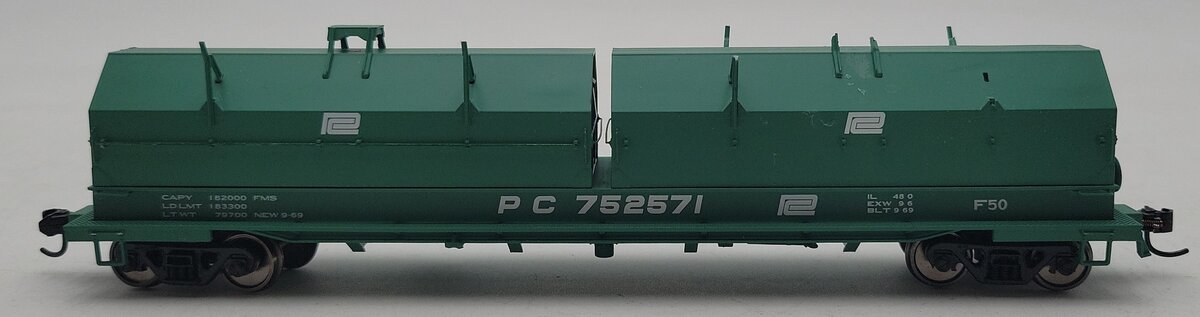 Walthers 920-105234 HO Penn Central 50' Evans Cushion Coil Car #752571 VG