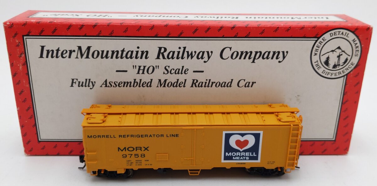 InterMountain 45524-03 HO Scale Morrell Class R-40-23 Reefer #9758 LN/Box