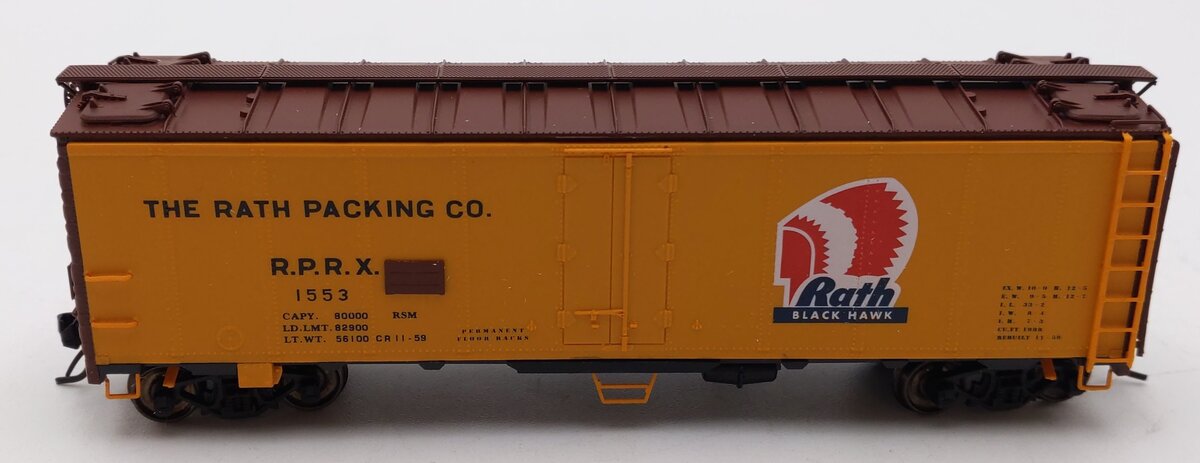 InterMountain 45515-12 HO Scale Rath Packing Co. R-40-23 Ice Bunker Boxcar #1553 LN/Box