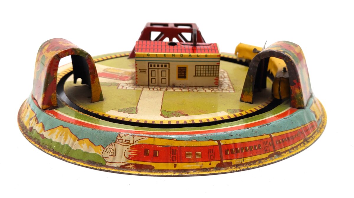Marx Vintage Honeymoon Express Tin Litho Wind-Up Train Toy
