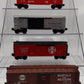 Lionel O Gauge MPC Southern, B&O, Santa Fe, and Norfolk & Western Boxcars [4] VG
