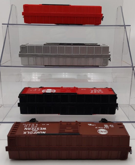 Lionel O Gauge MPC Southern, B&O, Santa Fe, and Norfolk & Western Boxcars [4] VG