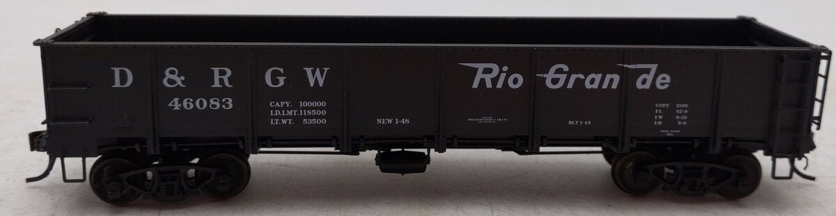 Red Caboose RR35007-15 HO Scale D&RGW Drop Bottom Gondola #46083 EX/Box