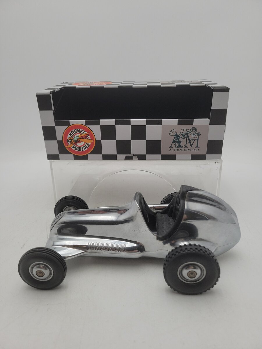 Authentic Models PC015 Hornet Powered Chrome Finished 1940's Racer Car Diecast EX/Box