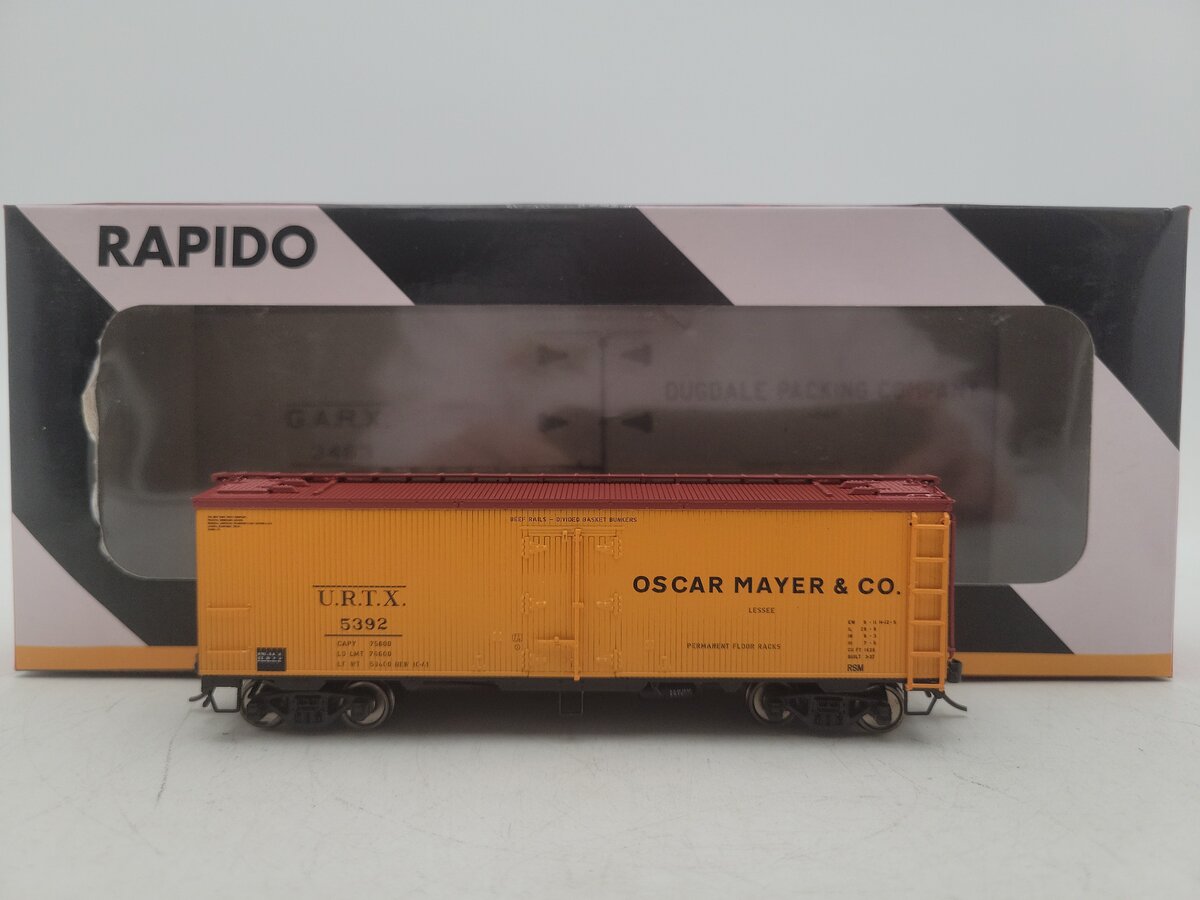 Rapido Trains 121039-3 HO Scale Oscar Mayer & Co. Meat Reefer Car #5392 EX/Box