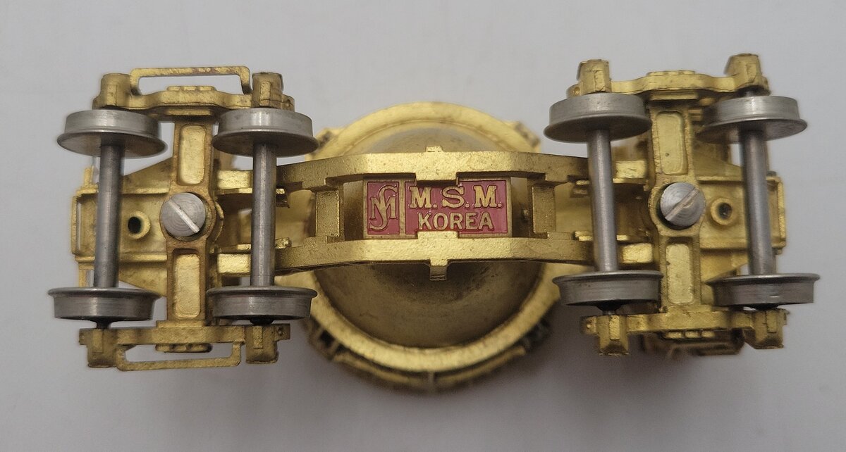 MSM HO Scale BRASS Manually Operated Treadwell Slag Cinder Car EX