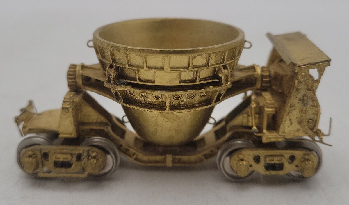 MSM HO Scale BRASS Manually Operated Treadwell Slag Cinder Car EX
