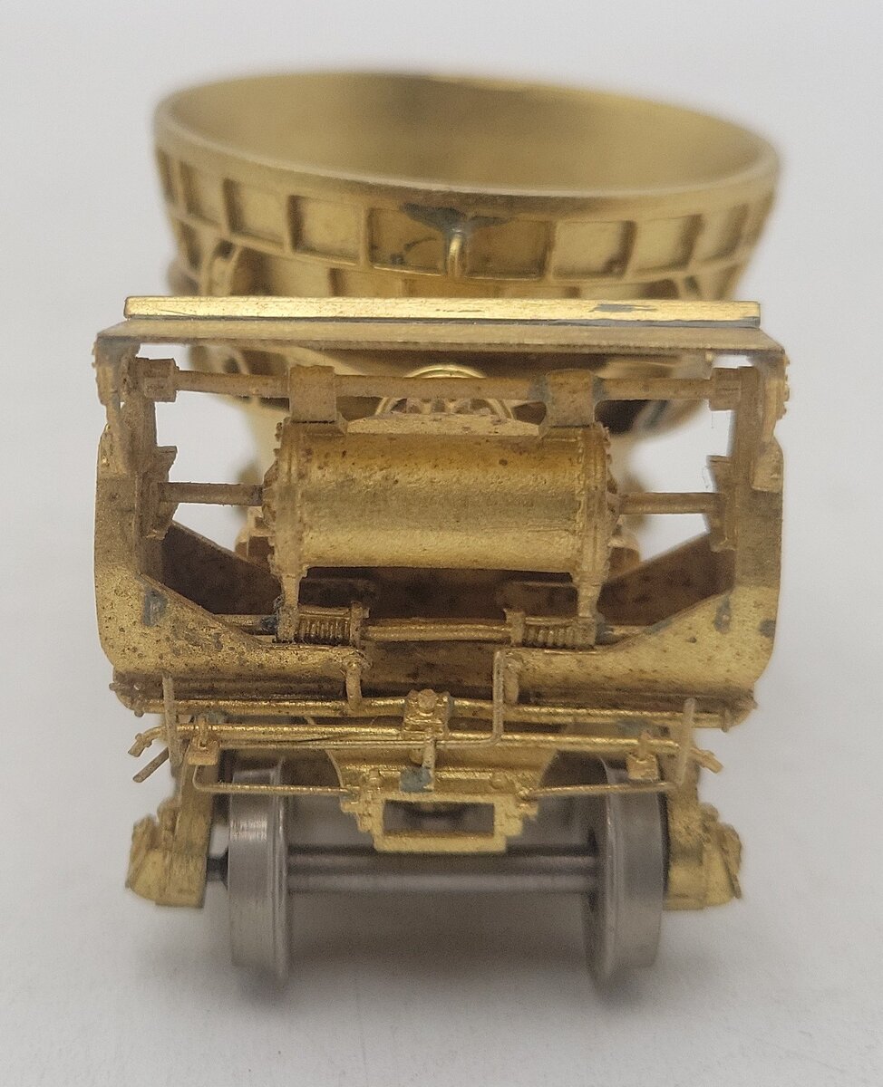 MSM HO Scale BRASS Manually Operated Treadwell Slag Cinder Car EX