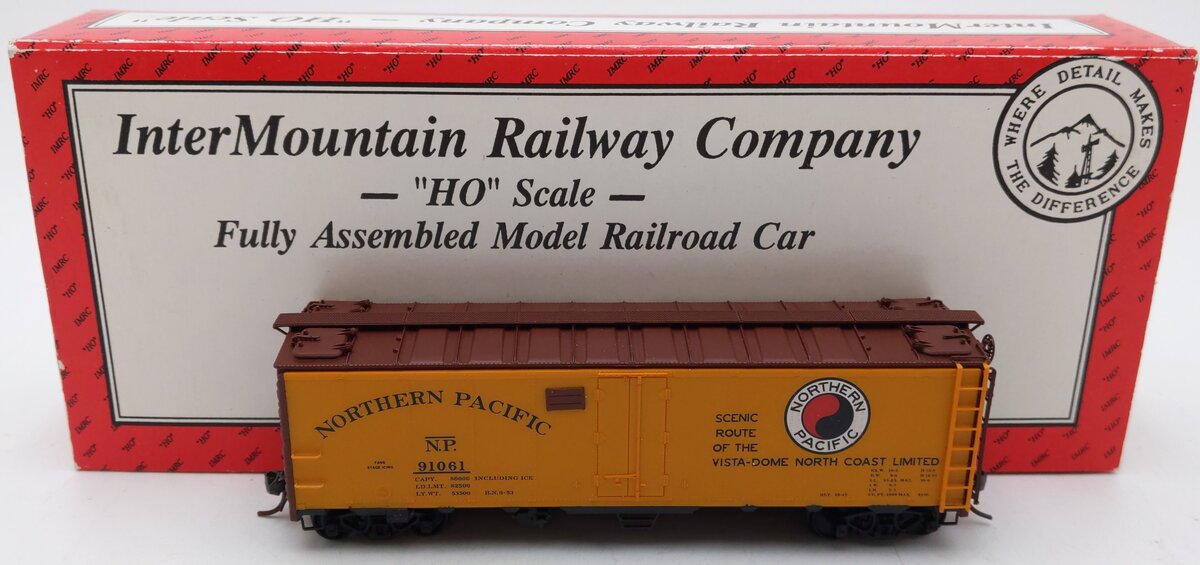 InterMountain 45502-02 Northern Pacific Steel Sided Ice Bunker Car #91061 EX/Box