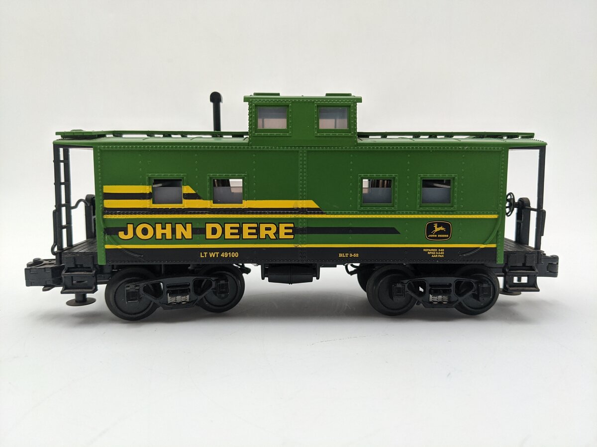 MTH 30-4073-1 O Gauge John Deere RailKing Caboose Only EX