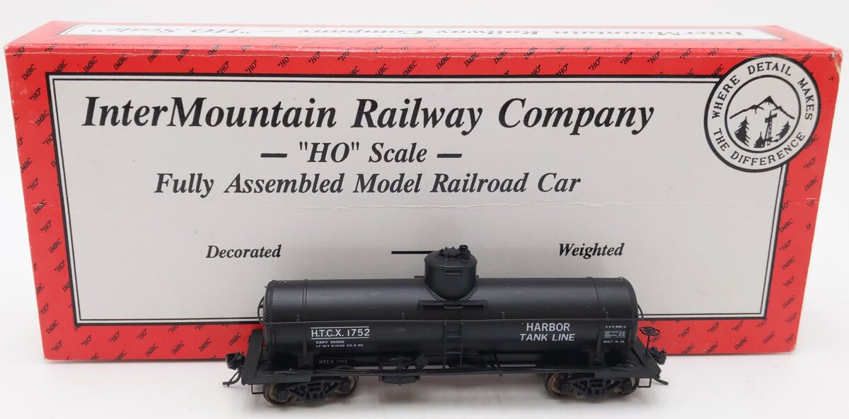 InterMountain 46306-10 HO Scale Harbor Tank Line Type 27 Riveted Tank Car #1752 EX/Box