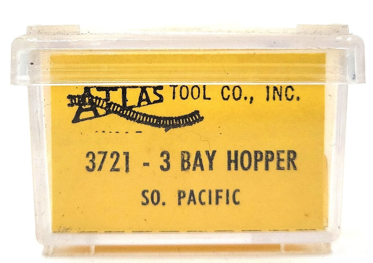 Atlas 3721 N Scale Southern Pacific 3-Bay Covered Hopper #490098 EX/Box