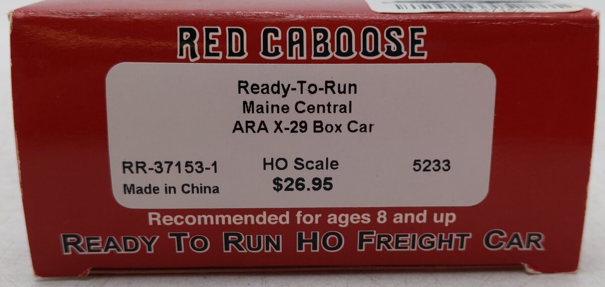 Red Caboose RR-37153-01 HO Maine Central X-29 Style Boxcar #5233 LN/Box