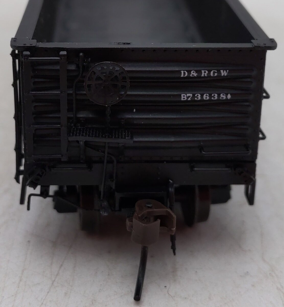 Red Caboose 35018-8 HO Scale D&RGW Steel Side Gondola #73638 EX/Box