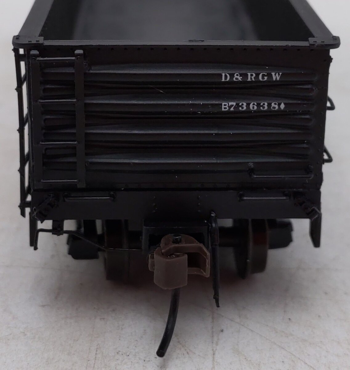 Red Caboose 35018-8 HO Scale D&RGW Steel Side Gondola #73638 EX/Box