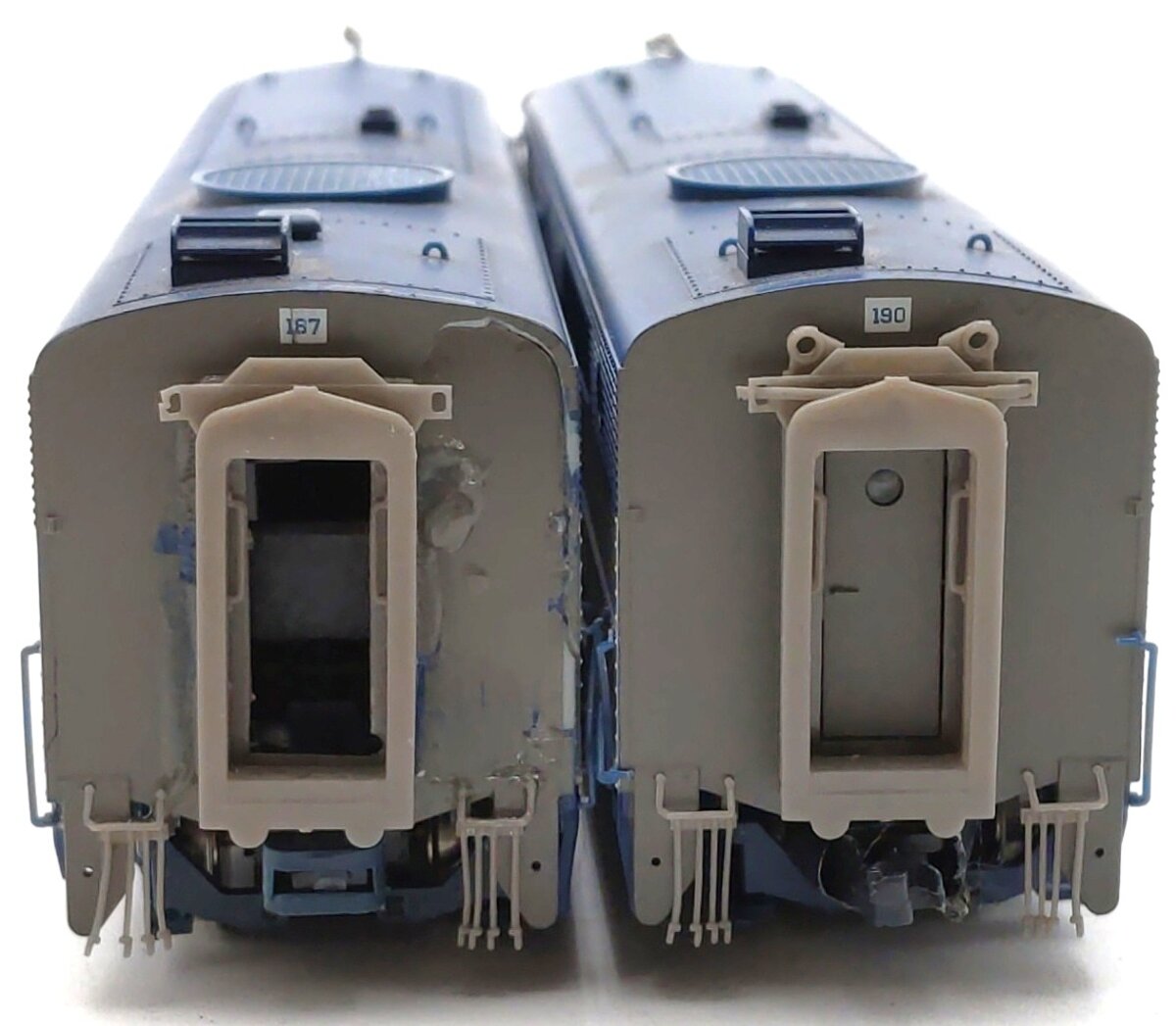 Proto 2000 HO Scale Nickel Plate Road PA Diesel Locomotives: 187, 190 [2] VG