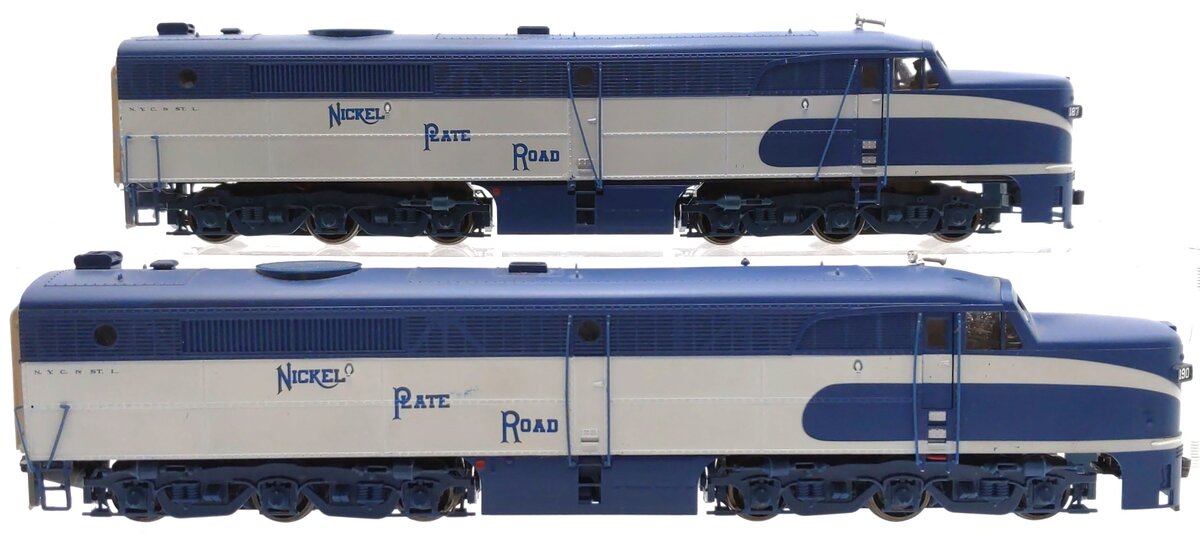 Proto 2000 HO Scale Nickel Plate Road PA Diesel Locomotives: 187, 190 [2] VG
